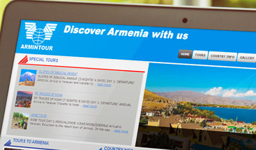 ARMINTOUR-TRAVEL AGENCY - Website Design and Development