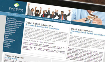 DEBT RELIEF COMPANY - Website Design and Development