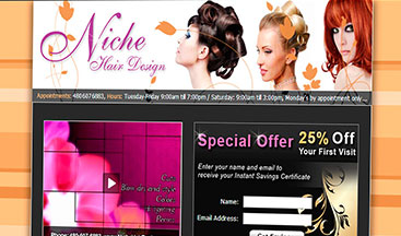 Niche Hair Design - Website Design and Development